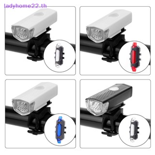 Doulady ไฟหน้า และไฟท้ายจักรยาน แบบชาร์จไฟได้ เพื่อความปลอดภัย