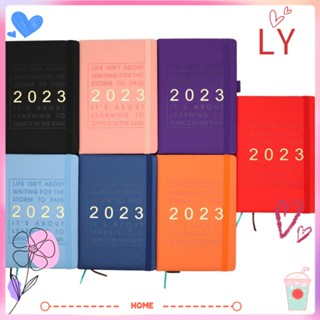 Ly สมุดโน้ตไดอารี่ ปฏิทิน 365 วัน 2023 เวอร์ชั่นภาษาอังกฤษ พร้อมสติกเกอร์ดัชนี สําหรับสํานักงาน โรงเรียน