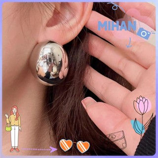 Mh ต่างหู โลหะผสม แวววาว เครื่องประดับ สําหรับผู้หญิง
