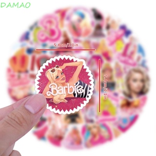 Damao สติกเกอร์ ลายกราฟฟิตี้บาร์บี้ DIY สําหรับตกแต่งกระเป๋าเดินทาง