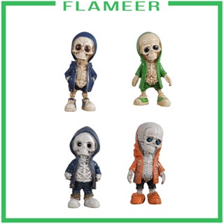 [Flameer] ฟิกเกอร์เรซิ่น รูปโครงกระดูก สําหรับตกแต่งปาร์ตี้ฮาโลวีน