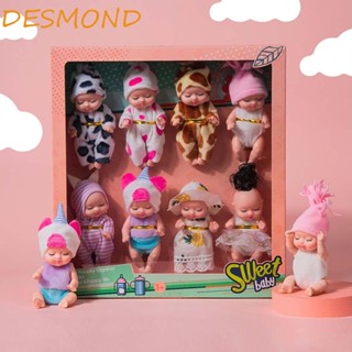 Desmond ตุ๊กตาเด็กนอนหลับ สวยหรู พร้อมตัวเสื้อผ้า น่ารัก DIY ของเล่น ตุ๊กตา มินิ ตุ๊กตาแฟชั่น ตุ๊กตาเด็ก ใหม่ ตุ๊กตาเด็กทารก