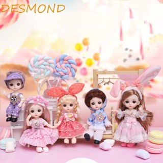 Desmond ตุ๊กตาเจ้าหญิง Bjd 3d 16 ซม. 13 ข้อต่อ 16 ซม. ของเล่นสําหรับเด็ก