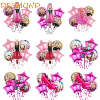 Desmond ลูกโป่งตุ๊กตาบาร์บี้ เป่าลม ส้นสูง 18 นิ้ว สําหรับตกแต่งปาร์ตี้ บาร์บี้