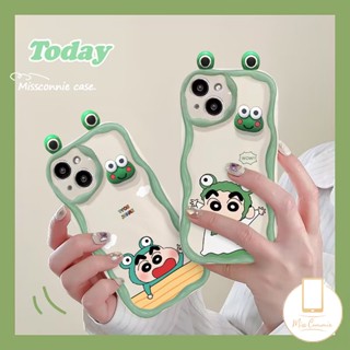 เคสโทรศัพท์มือถือนิ่ม ลายการ์ตูนชินจัง กบตลก 3D สําหรับ Samsung A13 A14 A53 A24 A54 A04E A52 A51 A03 A03s A20 A34 A33 A04 A50s A10s A23 A11 A12 A04s A30 A31 A20s A32 A50 A21s A52s