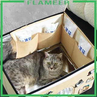 [Flameer] บ้านแมว ระบายความร้อน ขนาด 50x40x35 ซม. พร้อมแพ็ค สําหรับแมวในร่ม