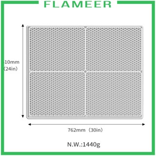 [Flameer] แผ่นดักทรายแมว แบบสองชั้น 61x76 ซม. กันน้ํา กันลื่น อุปกรณ์เสริม ทนทาน สําหรับใช้ในร่ม