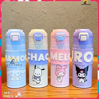 พร้อมส่ง Sanrio Insulation Cup 316 Stainless Steel Cartoon Water Bottle Portable Student Cup 400/500ml โดดเด่น_th