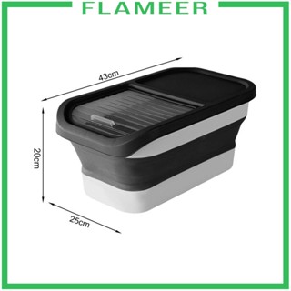 [Flameer] กล่องเก็บอาหารแมว พร้อมฝาปิด แบบใส ความจุขนาดใหญ่ สําหรับขนมขบเคี้ยว