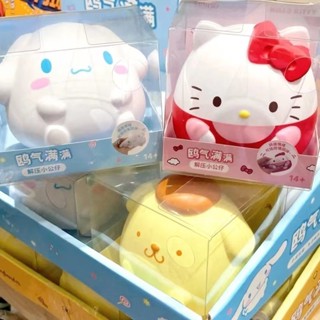 ของเล่นบีบสกุชชี่ Sanrio MyMelody Kuromi Cinnamoroll Pompom Purin บรรเทาความเครียด สําหรับเด็ก