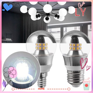 Ly หลอดไฟ LED E27 E14 5W 7W 9W 2023 สีขาว ชุบไฟฟ้า สําหรับตกแต่ง