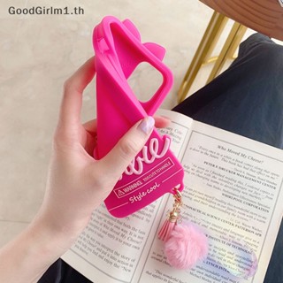 Goodgirlm1 เคสโทรศัพท์มือถือ ซิลิโคน ลายการ์ตูนบาร์บี้ พร้อมกระจก สําหรับ 12 13 14 Mini Promax Plus