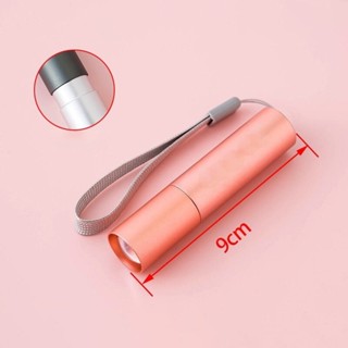 ⚡ฟุต⚡ไฟฉาย ขนาดเล็ก 3 โหมด ชาร์จ USB พร้อมในตัว 1200mAh
