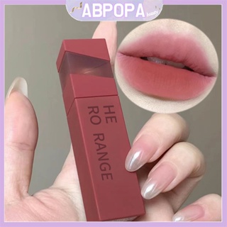 Abpopa Beauty HERORANGE ลิปสติก เนื้อแมตต์ น้ําหนักเบา ติดทนนาน