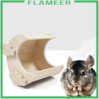 [Flameer] บ้านหนูแฮมสเตอร์ แบบไม้ แฮนด์เมด น้ําหนักเบา ถอดออกได้ ทนทาน ของเล่นสําหรับหนูแฮมสเตอร์ เม่น