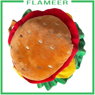 [Flameer] หมวกแฮมเบอร์เกอร์ ขนาดเล็ก พร็อพถ่ายรูป สําหรับสัตว์เลี้ยง สุนัข แมว