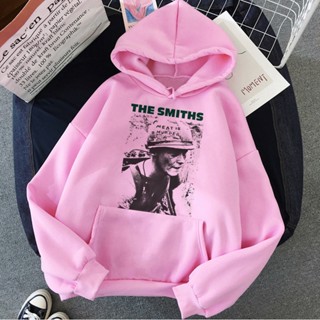 The Smiths เสื้อวอร์ม 90s มีฮู้ด สไตล์เกาหลี โกธิค 90s สําหรับผู้หญิง