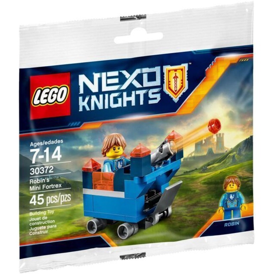 Lego Nexo Knights 30372 Robin's Mini Fortrex Polybag Retired Set ใหม่ / ปิดผนึก