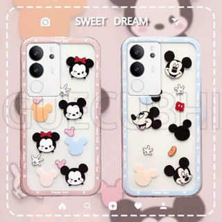 ใหม่ เคสโทรศัพท์มือถือ ซิลิโคนนิ่ม ใส ลายการ์ตูนตัวละครน่ารัก คุณภาพสูง สําหรับ Vivo V29 5G 2023 V29 5G