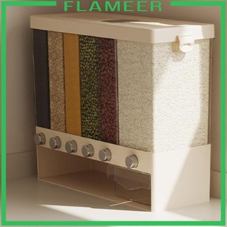 [Flameer] เครื่องจ่ายซีเรียล พร้อมฝาปิด 10 กก. สําหรับเคาน์เตอร์ครัวเรือน