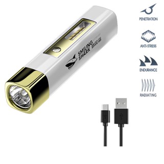 ไฟฉาย LED แบบชาร์จ USB ขนาดเล็ก แบบพกพา สว่างพิเศษ พร้อมรีโมตคอนโทรล สําหรับบ้าน กลางแจ้ง