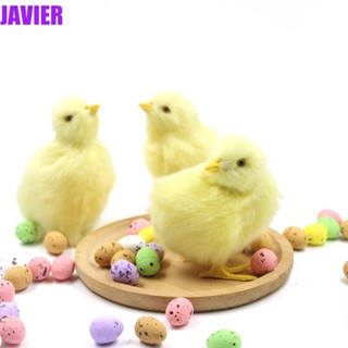 Javier ตุ๊กตาไก่อีสเตอร์จําลอง ของเล่นเสริมการเรียนรู้เด็ก