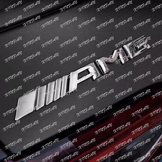 Xinfan สติกเกอร์โลหะ ลายโลโก้ตัวอักษร AMG 16-17 Mercedes-Benz AMG สําหรับติดตกแต่งรถยนต์ Mercedes Benz A200 A220 A250 A260