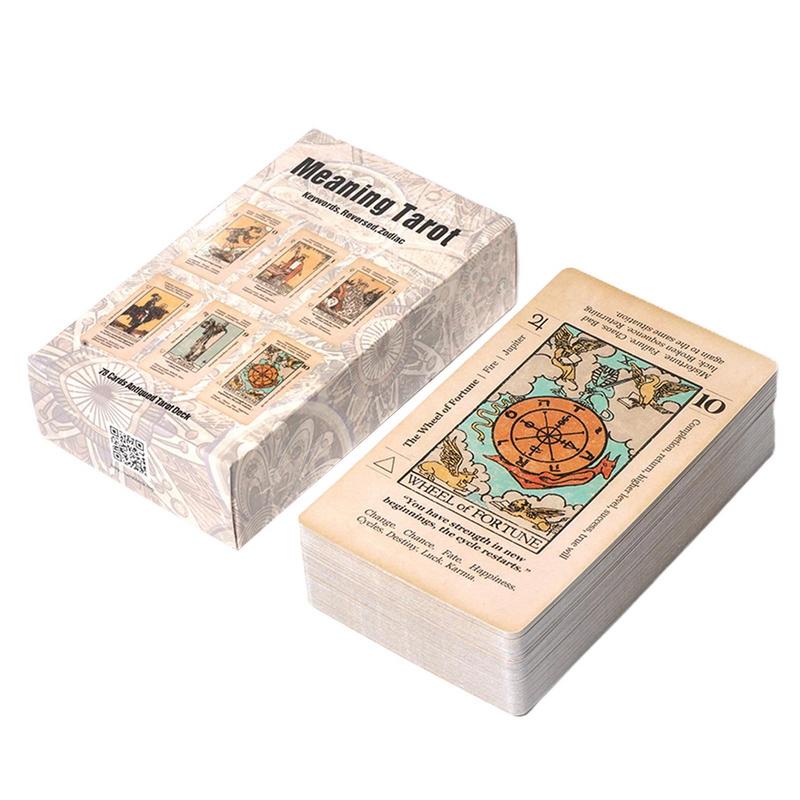 Tarot 78 Cards The Meaning Tarot Emotional Game Chess Card Playing Card Party Board Game Astrology D