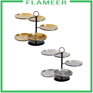 [Flameer] ถาดวางคุกกี้ ขนมขบเคี้ยว ผลไม้ 5 แผ่น ถอดออกได้ สําหรับงานปาร์ตี้