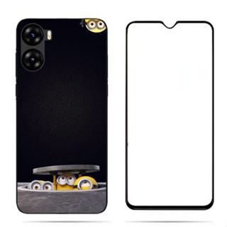 Umidigi G3 / G3 Max / G3 Plus เคสการ์ตูนน่ารัก พิมพ์ซิลิโคน TPU เคสโทรศัพท์ พร้อมฟิล์มกระจกนิรภัย