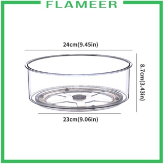 [Flameer] ชั้นวางเครื่องสําอาง หมุนได้ 360 องศา กันลื่น สําหรับตู้เย็น ห้องนอน