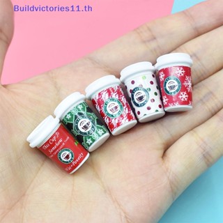 Buildvictories11 แก้วกาแฟ ขนาดเล็ก หลากสี อุปกรณ์เสริม สําหรับบ้านตุ๊กตา 10 ชิ้น