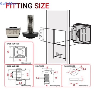 [cxGUYU] น็อตเมาท์ขาตั้งเซิร์ฟเวอร์ M6 X 16 มม. สําหรับชั้นวางเซิร์ฟเวอร์ ตู้ เราเตอร์ PRTA 10 ชิ้น