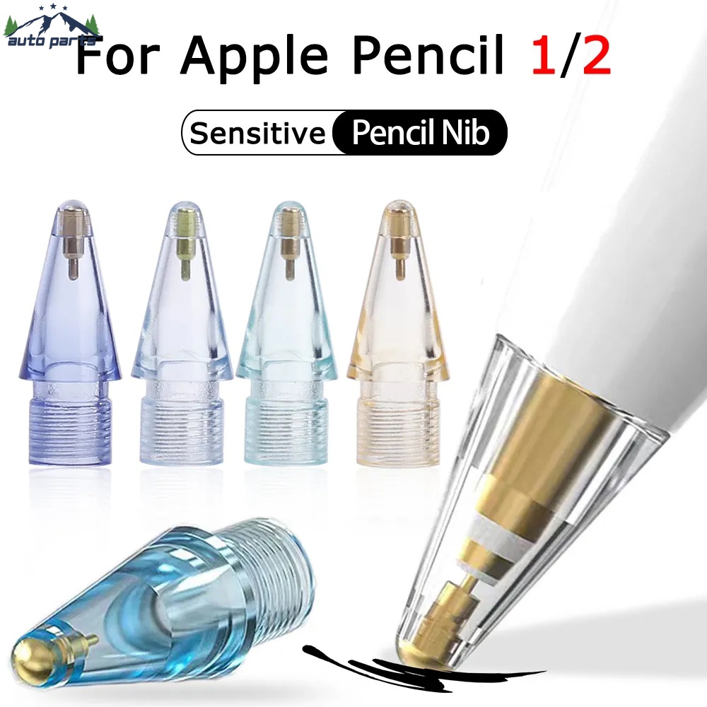 ปลายปากกาสไตลัส สัมผัสลื่น หัวปากกาสไตลัส สีสันสดใส ทนทาน แบบเปลี่ยน สําหรับ Apple Pencil 1 2