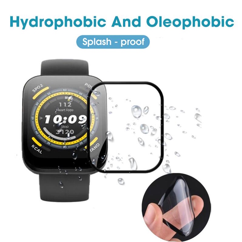 สําหรับ Amazfit Bip 6 3D หน้าจอโค้ง Protector HD โปร่งใสสําหรับ Amazfit Bip 5 ฟิล์มป้องกันอุปกรณ์เสริมสมาร์ทวอทช์