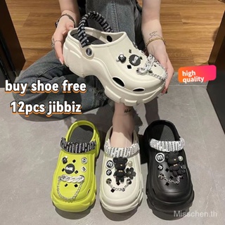 SANRIO Jibbitz อุปกรณ์เสริมหัวเข็มขัด รูปหมี สําหรับรองเท้า Crocs DIY 12 ชิ้น ต่อชุด