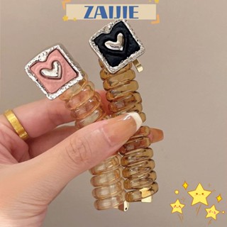 Zaijie24 ยางรัดผม แบบยืดหยุ่น ทนทาน สําหรับผู้หญิง