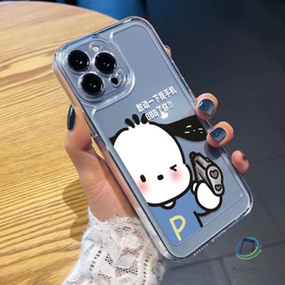 โปร่งใสเคสโทรศัพท์ สําหรับไอโฟน 11 12 13 14 15 Pro Max 7 8 Plus XR X XS MAX SE สุนัขน่ารัก เปลือกกันกระแทกนุ่ม