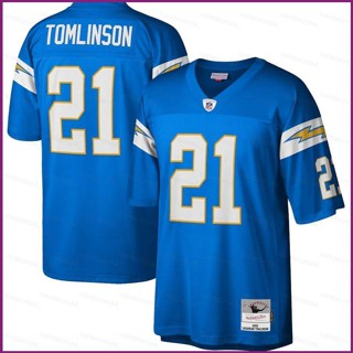 Yx 2009 เสื้อยืดลําลอง แขนสั้น พิมพ์ลาย NFL Los Angeles Game Jersey LaDainian Tomlinson พลัสไซซ์