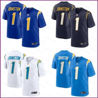 Yx NFL เสื้อยืดลําลอง แขนสั้น คอกลม พิมพ์ลาย Los Angeles Game Jersey Quentin Johnston พลัสไซซ์