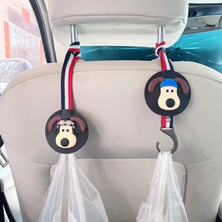 Popular Car Hook Internet Celebrity Wallace and Gromit Rear Invisible Hook Car Interior Decoration Seat Back Hook Universal sL8L