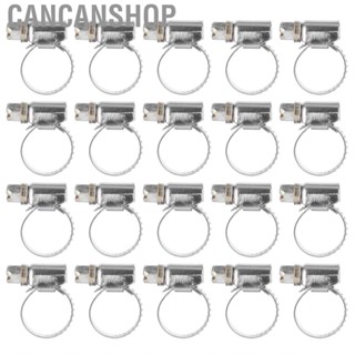 Cancanshop 10-32mm 20Pcs Hose Clamp Stainless Steel  Clamps  for  Vehicle