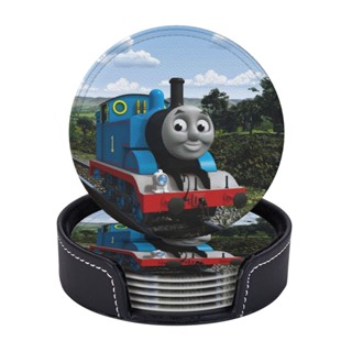 Thomas and Friends ที่รองแก้วหนัง พร้อมที่จับ ป้องกันรอยขีดข่วน และความเสียหาย สําหรับเฟอร์นิเจอร์ 6 ชิ้น