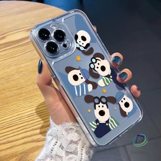 โปร่งใสเคสโทรศัพท์ สําหรับไอโฟน 11 12 13 14 15 Pro Max 7 8 Plus XR X XS MAX SE สุนัขห้าตัวน่ารัก เปลือกกันกระแทกนุ่ม