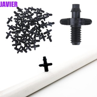 Javier อะแดปเตอร์ข้อต่อท่อสปริงเกลอร์ PVC 4/7 มม. 50 ชิ้น