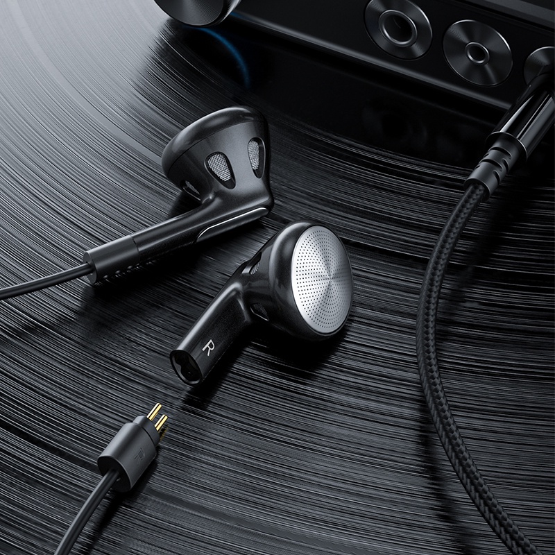 Fiio FF1 หูฟังไดนามิก แบบเปิด 14.2 มม. HIFI เสียงเบส 0.78 มม. ถอดออกได้ พร้อมไมโครโฟน