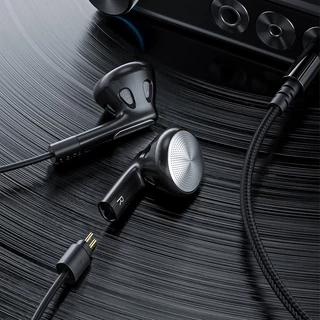 Fiio FF1 หูฟังไดนามิก แบบเปิด 14.2 มม. HIFI เสียงเบส 0.78 มม. ถอดออกได้ พร้อมไมโครโฟน