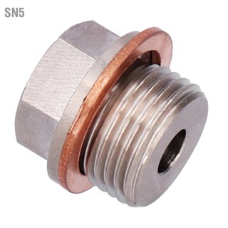 SN5 อะแดปเตอร์เซนเซอร์ M18x1.5 ถึง 1/8NPT ด้ายไอเสียเซ็นเซอร์อุณหภูมิน้ำพร้อมปะเก็น