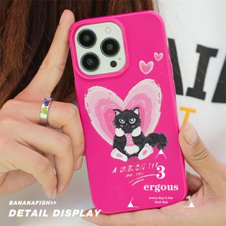 เคสโทรศัพท์มือถือ TPU นิ่ม แบบป้องกัน ลายแมวน่ารัก สีแคนดี้ สําหรับ IPhone 14 13 12 11 Pro Max SE2020 X XR Xs Max 7 8 6 6s Plus