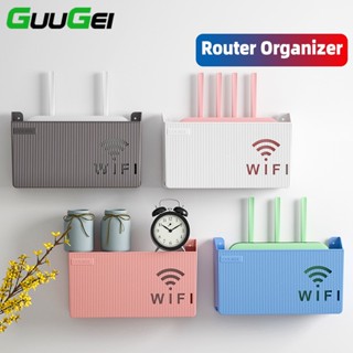 Guugei กล่องเก็บเราเตอร์ Wifi แบบแขวนผนัง สําหรับจัดระเบียบสายเคเบิ้ล